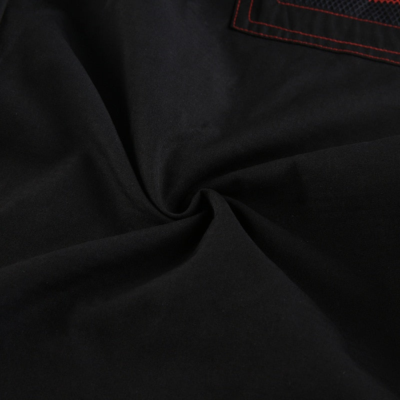 Punk Wide Leg Grunge Black Pants