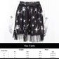 Gothic Korean  Loose BF Shirt and Skirt Set