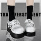 Gothic Platform Shoes with Metal Decoration