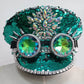 Luxury Gothic Adult Party Hats Covered in Glass and Gems