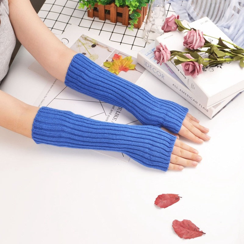 Long Fingerless Gloves