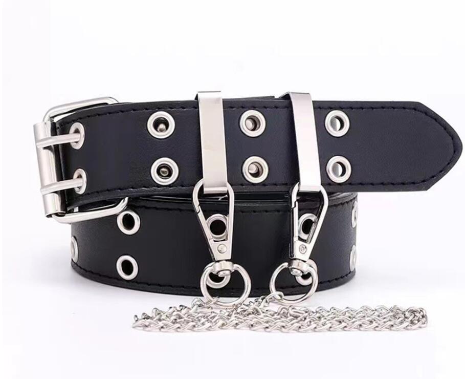 Eyelet Buckle Cyber Punk Baggy Jeans Y2K