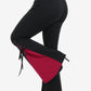 Gothic Lace Up Hem Flare Pants