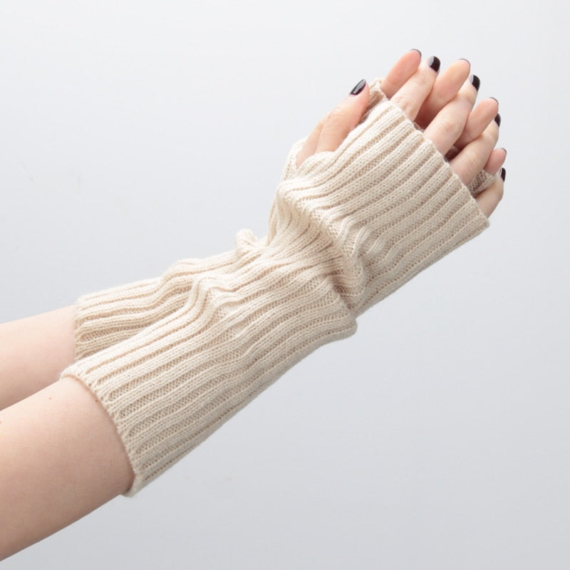 Long Fingerless Gloves
