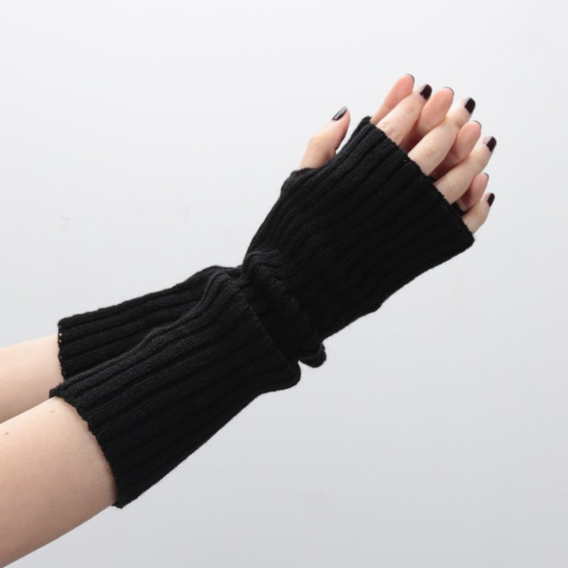 Long Fingerless Gloves