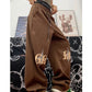 Gothic Brown Joggers Sweatpants