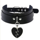 Gothic Choker Necklace with Spikes, Chains and Pendants