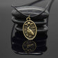 Gothic Thin Chain Necklace with Odin Raven Talisman Pendant
