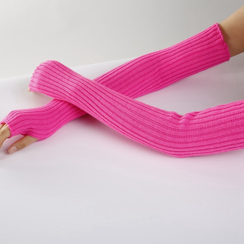 Punk Knitted Arm Warmer
