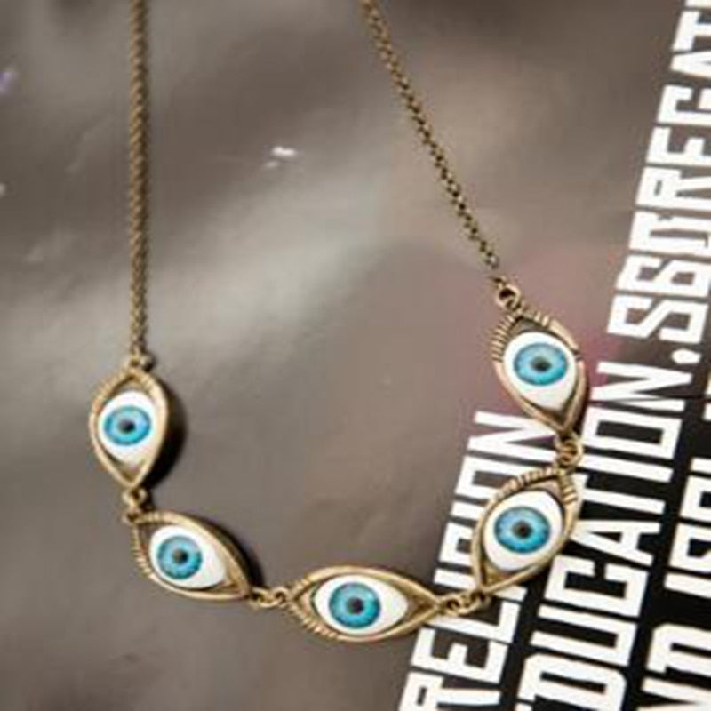 Gothic Evil Eye Necklace