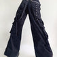 Gothic Bandage Wide Leg Pants