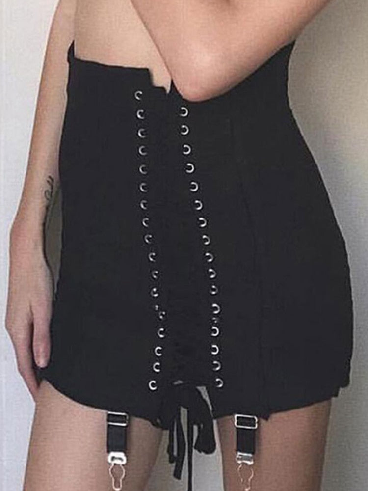 Gothic Y2K Vintage Mini Skirt