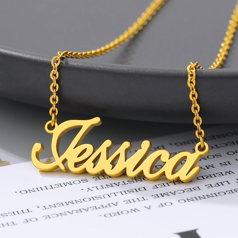 Custom Name Necklace Stainless Steel Personalized