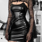 Gothic Black Lace Cap